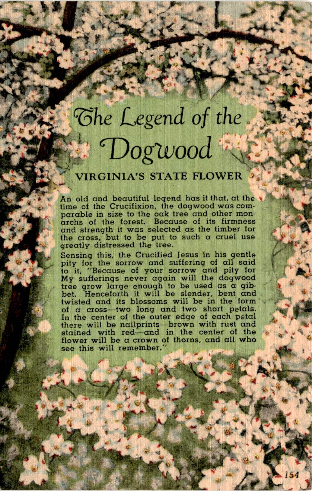 legend of the dogwood Virginia Crucifixion Jesus dogwood tree sta ...