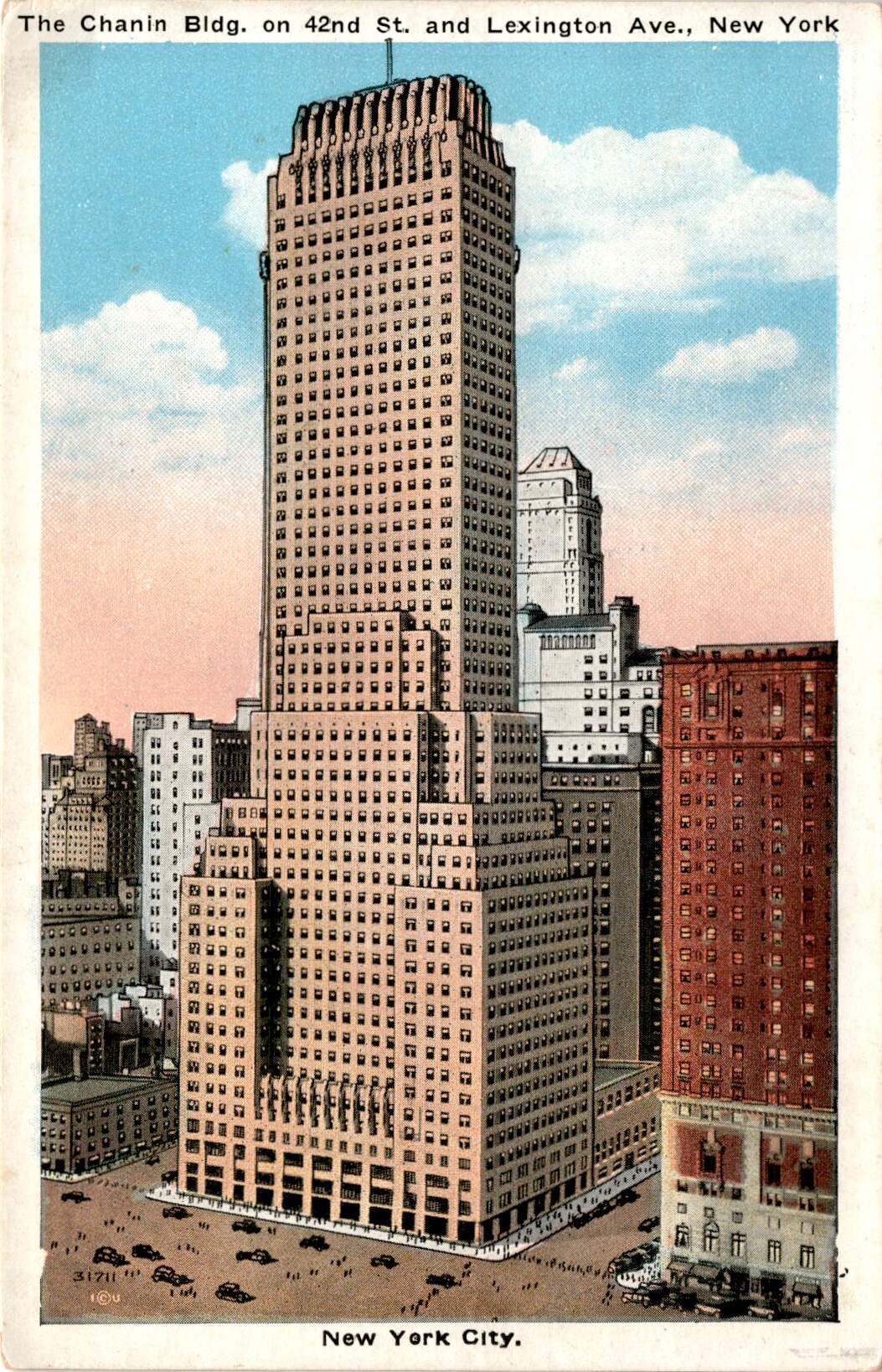 Chanin Building, 42nd St., Lexington Ave., New York City, Irving ...